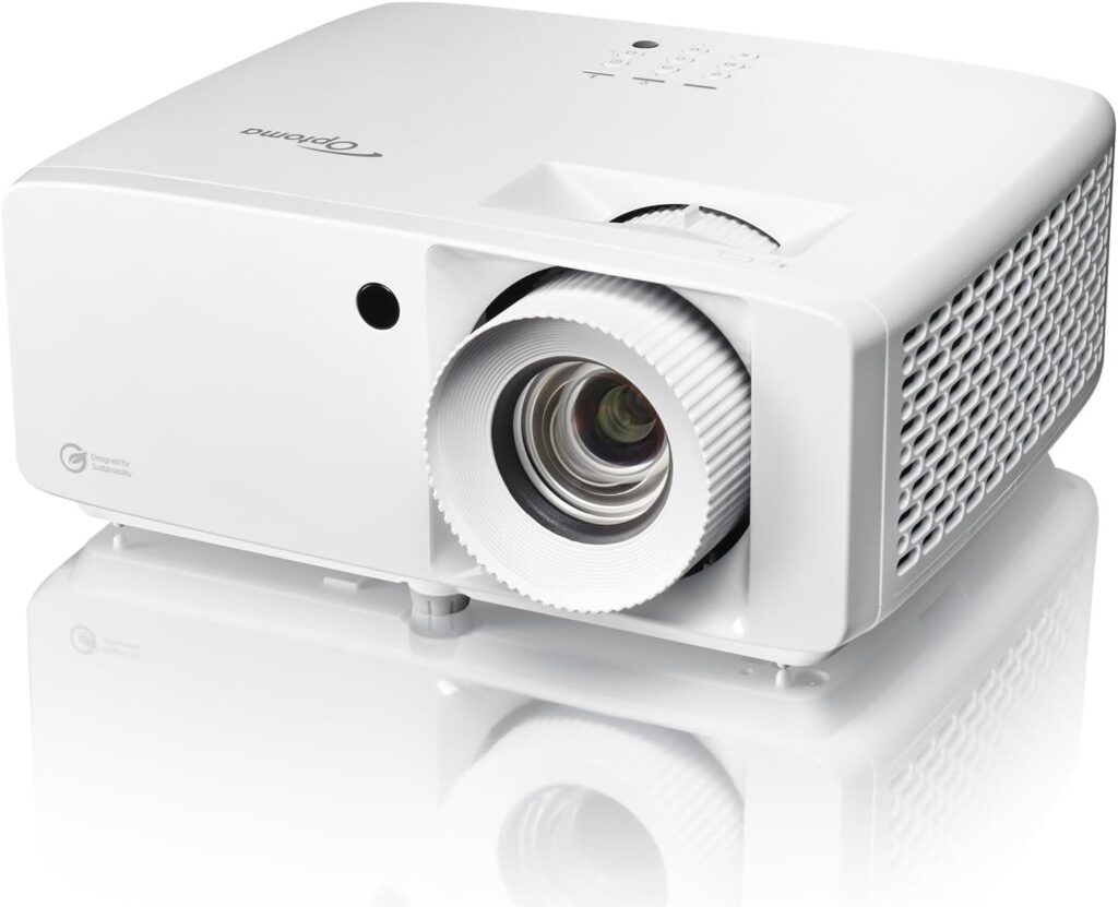 Optoma UHZ35 High Brightness 4K UHD HDR Home Theater and Gaming Laser Projector