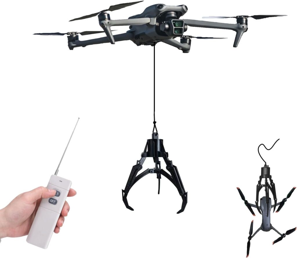 Universal drone Airdrop System, Release Device, Claw Hook Grabber, for Mini 4 Pro/Mini 3/Mini 2/Air 3/Air 2/Air 2S/Mavic Series drone accessories (Mechanical claw, Drone Not Included)