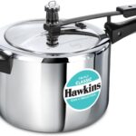 Hawkins Classic 5 Litre Tri-Ply Pressure Cooker, Triply Stainless Steel Inner Lid Cooker, Silver (SSTCL50)