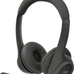 Logitech Zone 301 Wireless Bluetooth Headset with Noise-Canceling Microphone, Compatible with Windows, Mac, Chrome, Linux, iOS, iPadOS, Android – Graphite