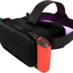 Orzly VR Headset Designed for Nintendo Switch & Switch OLED Console with Adjustable Lens for a Virtual Reality Gaming Experience and for Labo VR – Black – Gift Boxed Edition
