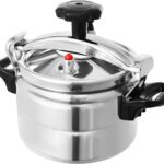 3L Mini Pressure Cooker, Aluminum Alloy Pot Lightweight& Portable Flat Bottom Pot Family Small Pressure Cooker with Two Handles for Stewing Vegetables Rice Soup Stewing Meat