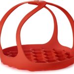 Goldlion Silicone Sling Lifter Accessories Compatible with Instant Pot 6 Qt and 8 Qt, Ninja Foodi 5 Qt / 6.5 Qt / 8 Qt and Other Brand Pressure Cookers, Red