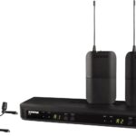 Shure BLX188/CVL Wireless Microphone System – 14-Hour Battery Life, 300 ft Range, UHF | Includes (2) Lavalier Mics, Dual Channel Receiver | H9 Band (BLX188/CVL-H9)
