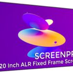 120inch Ambient Light Rejecting ALR Projector Screen for Home Theater, 16:9 4K/8K Ultra Edge Free Fixed Frame Ceiling Light Rejecting Screen for Ultra-Short Throw Projector & Laser Projector
