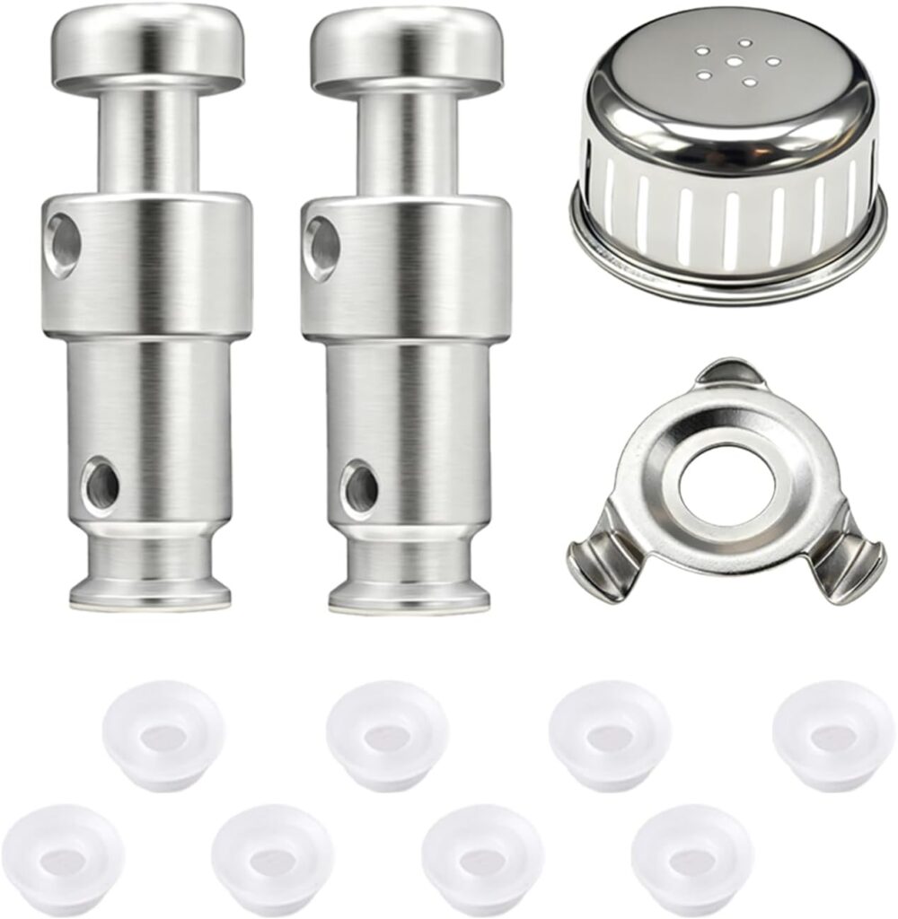 12 Pcs Float Valve Seal for Instant Pot Replacement Parts with 8 Valve Gaskets, Anti-Block Shield and Bracket – Premium for Duo 3, 5, 6 Qt, Duo Plus 3, 6 Qt, Ultra 3, 6, 8 Qt, Lux 3 Qt by Eiranoly