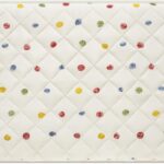 MOSISO 13-14 inch Laptop Case, 13.3 inch Puffy Laptop Sleeve Compatible with MacBook Air 13.6 M4 M3 M2 M1/Pro 13/Pro 14, HP Dell ASUS Lenovo, Square Quilted Carrying Case Computer Bag, Colorful Dots