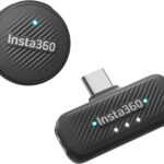 Insta360 Mic Air (1 TX + 1 RX), Noise Cancelling, 300m Range, Wireless Microphone for USB-C iPhone/Android/PC/Mac, Vlog, Streaming