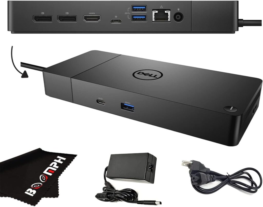 Dell WD19S Docking Station with 130W Power Adapter and 90W Power Delivery – USB Type-C, HDMI, Dual DisplayPort (WD19S130W) -Boomph’s Comprehensive Ultimate Performance Dock Solution for Your Workspace