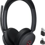 Yealink BH74 Active Noise Canceling Wireless Headset with Mic for Work, 6-mics Hybrid ANC Tech, Microsoft Teams Premium Open Ofﬁce Certified Headsets Bluetooth 5.3, up to 32h Talking, UC Compatible