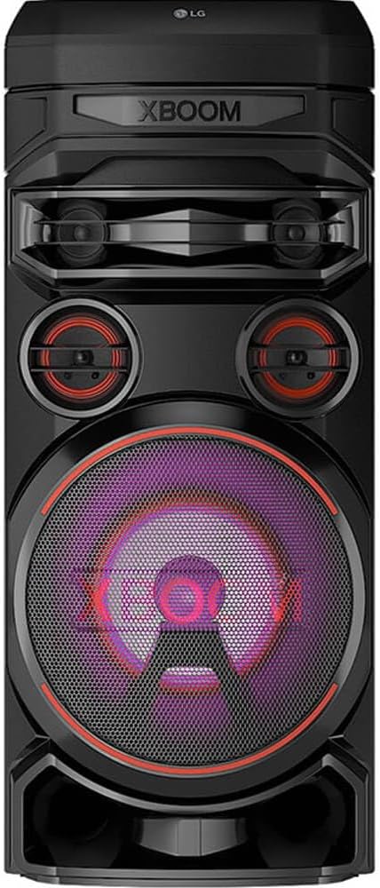 LG RNC7 XBOOM 700W Wireless Party Speaker Powerful 8in Woofer, 3in Mids, 2in Tweeters Bluetooth, Dual Mic Ports, Karaoke, Dolby Audio, Super Bass Boost & More