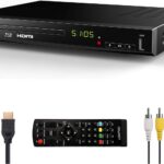 HD Blu-Ray Disc Player for TV with HDMI and AV Cables, 1080P, Built-in PAL NTSC, Coaxial Output, USB Input