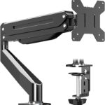 Suptek Monitor Mount Gas Spring Monitor Arm Desk Mount Fully Adjustable Fits 17 20 22 23 24 26 32 inch Monitors Weight Capacity up to 22 lbs