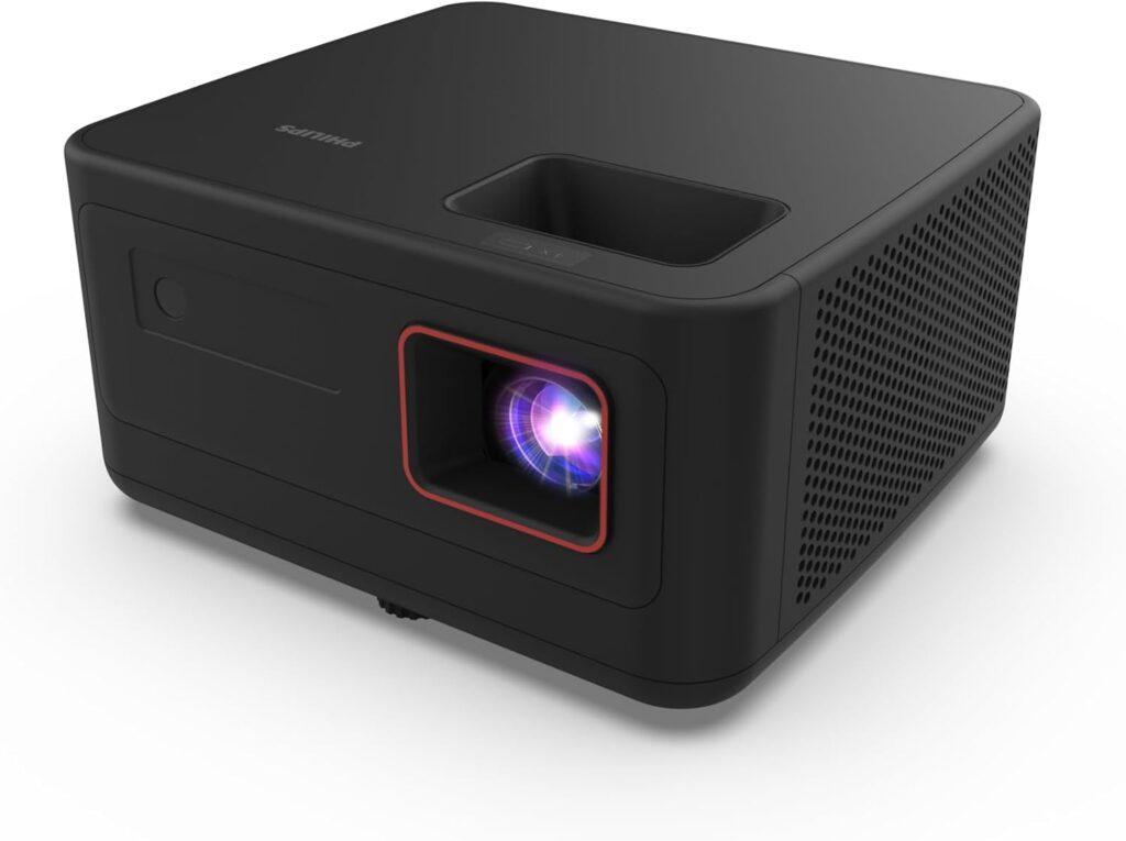 Philips, GamePix 900, 4K projector, resolution 3840 x 2160 pixels, latency of 6 ms with refresh rate of 240 Hz, 1000 lumens, ANSI, WiFi 6, black.