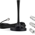 Superbat FM Radio Antenna Strong Magnetic Base Mount FM Antenna for Yamaha Pioneer Onkyo Marantz Sherwood Indoor FM Radio AV Audio Video Bluetooth Home Theater Receiver Tuner