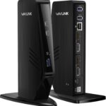 WAVLINK USB C Docking Station Dual Monitor, Dual 5K/4K@60Hz Displaylink Docking Station for M1/M2/M3/M4 Mac or Windows, 13-in-1 Laptop Dock with 2X HDMI, 2X DP, 130WPD, Gigabit Ethernet, 5X USB, Audio