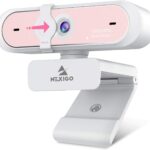 NexiGo N660P 1080P 60FPS Webcam with Software Control, Dual Microphone & Cover, Autofocus, HD USB Computer Web Camera, for OBS/Zoom/Skype/FaceTime/Teams/Twitch, Pink