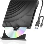 External Blu Ray Drive, 3D Portable Bluray Drives, USB 3.0 Type-C External Blueray/DVD Drive for Pc Desktop, CD DVD Burner and BD Reader for MacBook Laptop Compatible with Mac OS Windows XP/7/8/10/11