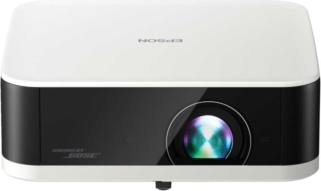 Epson Lifestudio Pop Full HD Personal Lifestyle Projector, 700 Lumens of Color and White Brightness, Sound by Bose Technology, Google TV, 3-Chip 3LCD Triple Core Engine, Epson Projection Studio App