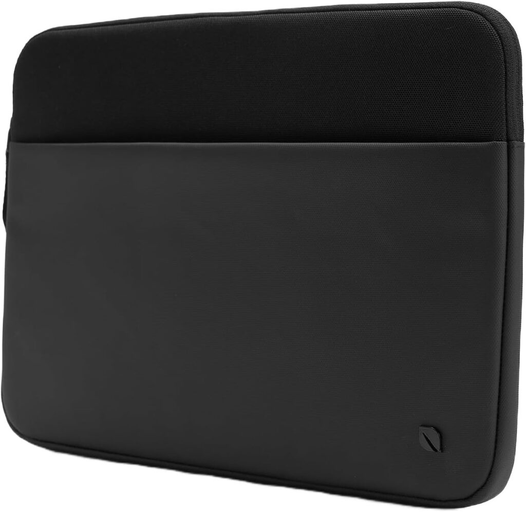 Incase A.R.C. Laptop Sleeve 14 Inch – MacBook Case with Faux Fur Lining, External Pocket – Fits MacBook Pro Air Lenovo Dell HP – Laptop Cover, Computer Case – Travel, Work, College – Black