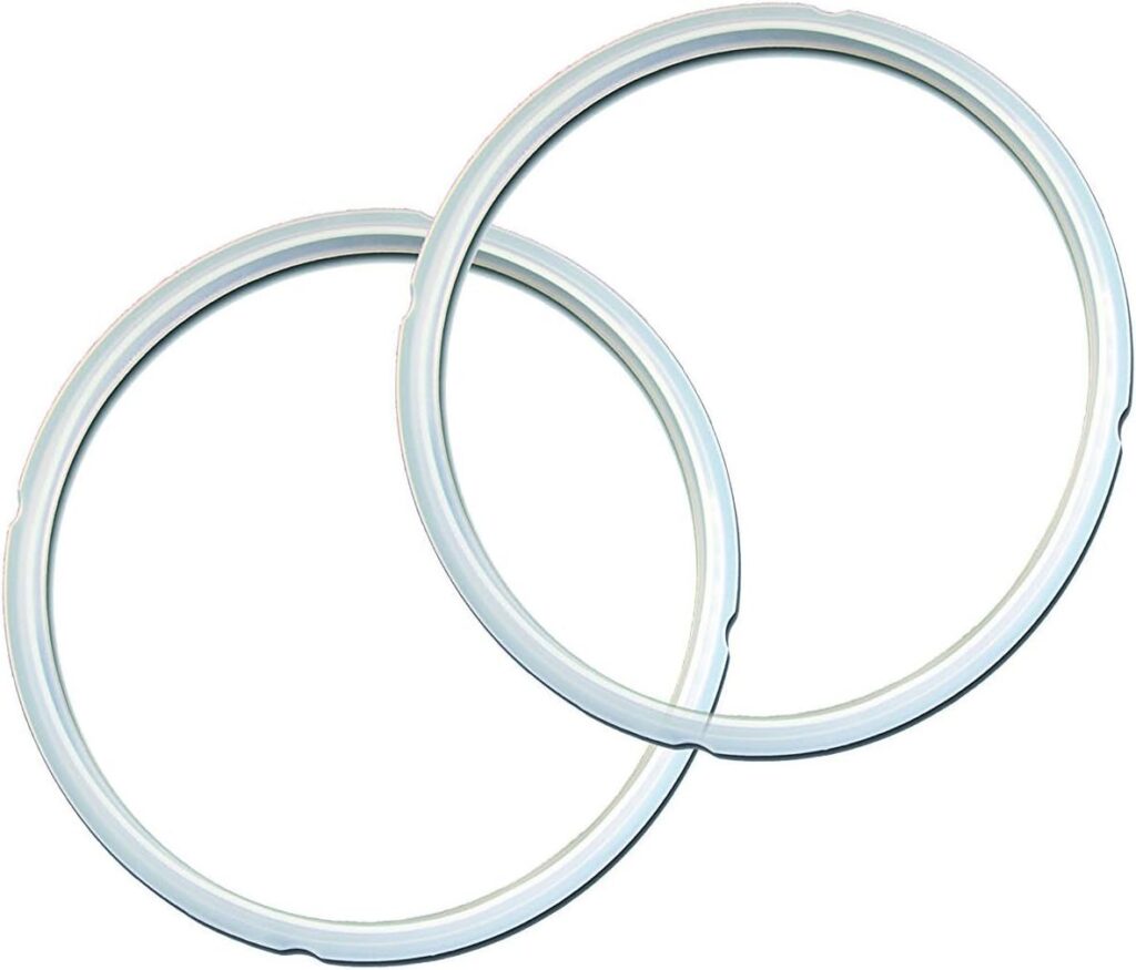 Instant Pot 2-Pack Sealing Ring 8-Qt, Inner Pot Seal Ring, Electric Pressure Cooker Accessories, Non-Toxic, BPA-Free, Replacement Parts, Clear