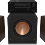 Klipsch Reference Premiere RP-600M II 2.1 Home Theater System with 6.5” Cerametallic Woofers in Walnut with Onkyo TX-NR6100 7.2 Channel THX Certified Network AV Receiver