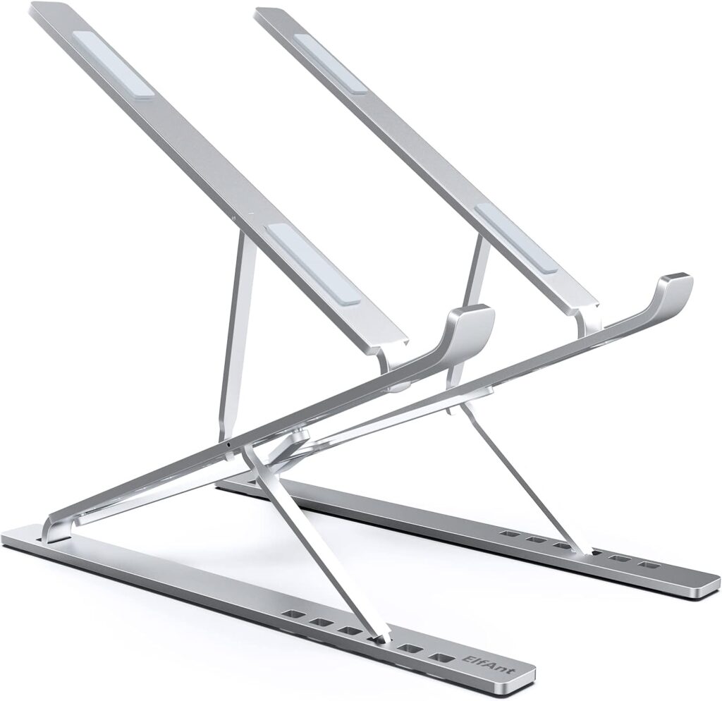 Laptop Stand Adjustable Portable Aluminum for 10″ – 17″ Laptop Tablet