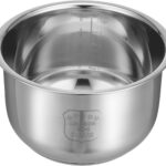 2L Rice Cooker Inner Pot Cooking Pot Rice Cooker Cooker Liner Containers Replacement Inner Rice Container Replacement Liner Fits 6 Cup Cooked Capacity Kitchen Tools 7.08X4.25Inch