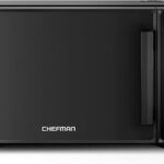 Chefman Countertop Microwave Oven 1.1 Cu. Ft., 1000 Watts with 10 Power Levels, 6 Cooking Presets with One-Touch Express Cook, Eco Mode, Child Safety Lock, & Mute Button – Black