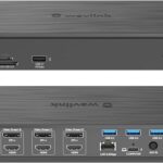 WAVLINK 18-in-1 Quad Monitor USB C Docking Station with 4 HDMI, 4 Displayport, Compatible for Mac Windows Thunderbolt 4/3, 180W Power, 2.5G Ethernet, USB3.0, SD/TF, Audio/Mic (Quad Monitor Display)