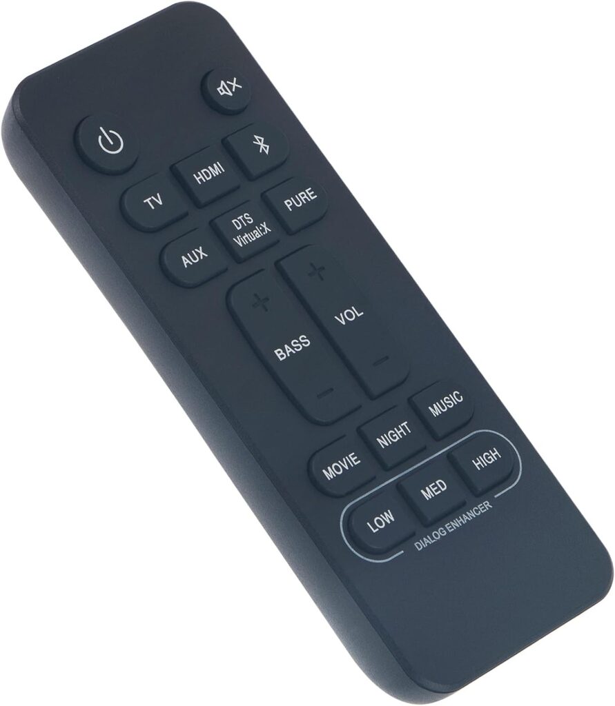 AIDITIYMI RC-1236 RC1236 Replace Remote Control Compatible with Denon DHT-S216 DHT-S216H DHTS216 DHTS216H Soundbar Sound Bar Speaker Home Theater System RC-1251 RC-1245