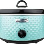 3.5-Quart Diamond-Pattern Slow Cooker (Blue)