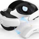 Sonicgrace S3 Duo 20W Fast Charging Battery Head Strap for Meta Quest 3 and Quest 3S, Dual Battery Pack (2X8000mAh) with Charging Dock, Adjustable and Comfort VR Replacement Strap Accessories