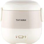 Tayama 1.5 Cup Portable Mini Rice Cooker, White (TMRC-03R)