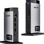 WAVLINK Laptop Docking Station 3 Monitors(Max Resolution: Single 8K or Triple 4K), 11-in-1 USB C Docking Station with 125W PD3.1 Pass-Through, 2*HDMI + DP, for MacBook M1/M2/M3/M4 & Windows, SD/TF