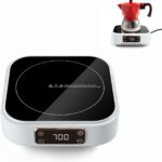 Small Hot Plate Mini Induction Cooktop, 700w Portable Stove Kitchen Cooktop Electric Heater Mini Induction for Moka Pots