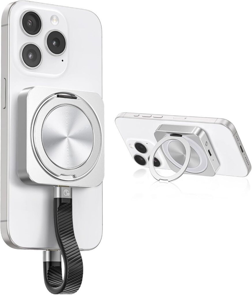 ORICO 512GB Magnetic External SSD with Kickstand, Up to 2000MB/s, 4K ProRes HDR Record and Store, Aluminum Alloy, MagSafe Portable SSD for iPhone 16 Pro Max, Tablet, Computer – CZ20PLUS