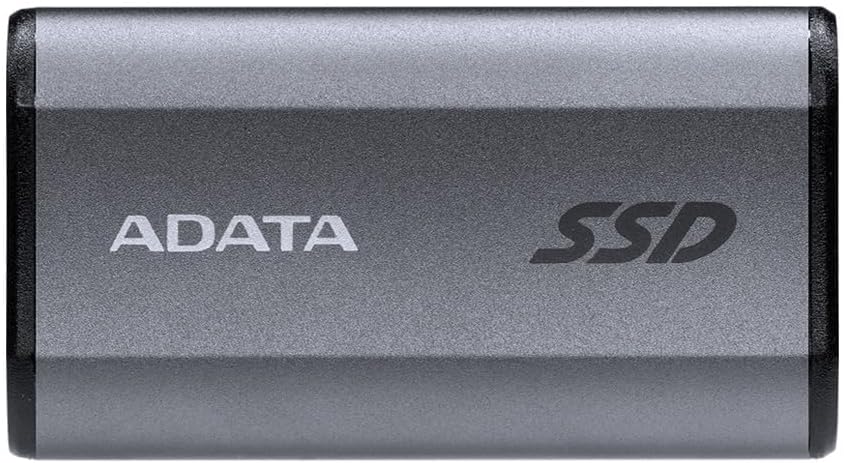 ADATA SE880 2TB – Up to 2000 MB/s- SuperSpeed USB 3.2 Gen 2×2 USB-C External Portable SSD Titanium (AELI-SE880-2TCGY)