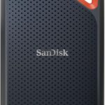 SanDisk SSD, External 8 TB USB3.2 Gen2, Read Up to 1050MB/s, Splashproof and Dustproof, SDSSDE61-8T00-GH25, Extreme Portable SSD, V2 Win Mac, PS4, PS5, Eco Package