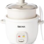 AROMA® CoreCoat Rice Cooker with Pop-Up Food Steaming Basket (4 Cups Cooked, 2 Cups Uncooked)