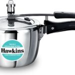 Hawkins 2.5 Litre Triply Stainless Steel Pressure Cooker, Inner Lid Cooker, Silver (HSST25)