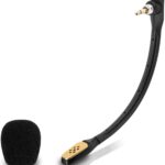 weishan A40 Mic, Microphone Replacement for Astro A40 / A40 TR Gaming Headset on PS5, PS4, Xbox One, PC, Mac, Phone, Noise Cancelling 3.5mm Black