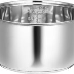 304 Stainless Steel Rice Cooker Inner Pot, Inner Bowl, Non-stick Replacement Pot, Durable & Universal Fit for Multi-cookers, Even Heating for Delicious Rice(3 L)