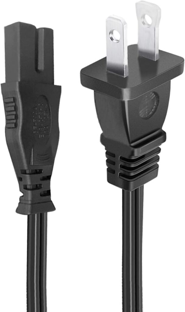 Figure D 8.2ft 2 Prong Power Cord for Bose 321 Cinemate I II III 1 2 3 GS GSX,CineMate 15 Home Theater Speaker System AC Power Cord Cable Replacement