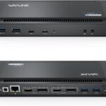 WAVLINK Universal USB C Laptop Docking Station Dual Monitors 5K/4K@60Hz with 65W Host Charging for Thunderbolt 4/3, USB-C Windows, Mac, Chrome, Ubuntu 20.04,22.04(2HDMI, 2DP, 6USB 3.0, 1Gbps Ethernet