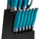 Oster Lindbergh 14 Piece Cutlery Set, Teal