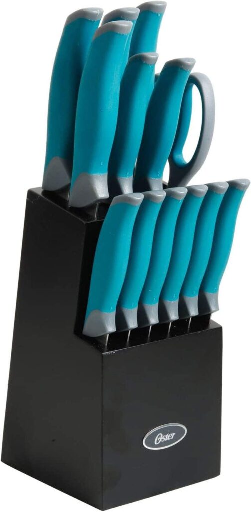 Oster Lindbergh 14 Piece Cutlery Set, Teal