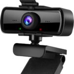 2040×1080 High Resolution HD Desktop Webcam with Microphone for PC Computer Monitor, USB Stream Camera with Privacy Cover 120 Degree Wide Angle Design for YouTube Tiktok Webcast Conferencing
