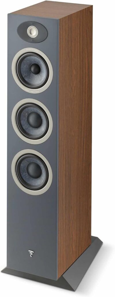 Focal Theva N°2-3-Way Floorstanding Loudspeakers with 5-Inch Drivers, Sold Individually, Dark Wood – FTHEVAN2DW
