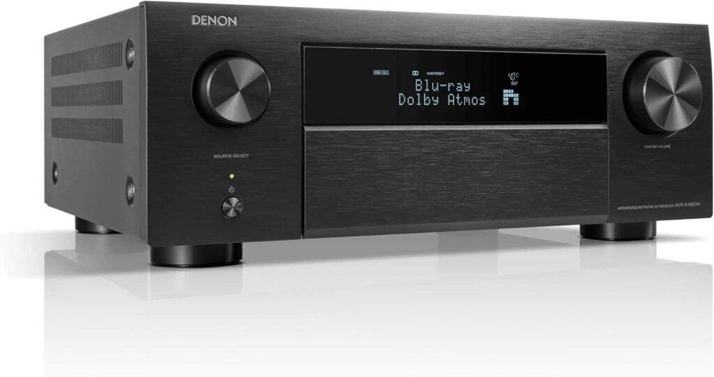 Denon AVR-X4800H 9.4-Ch Receiver, 8K UHD Home Theater Stereo Receivers (125W X 9) Built-in Bluetooth, Wi-Fi HEOS, Multi-Room Streaming, Dolby Atmos, DTS:X Pro, IMAX Enhanced Auro & 3D